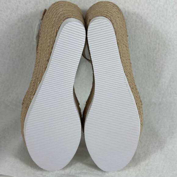 Charles By Charles David Engage Nude Strappy Espadrille Wedge Sandals Size 10M - Picture 6 of 12